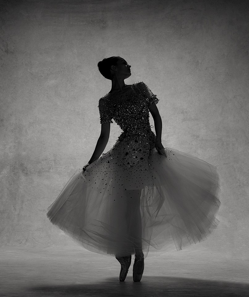 Ken Browar &amp; Deborah Ory, Lauren Lovette
Dye sublimation print on aluminum, 50 x 42 in.
Principal, New York City Ballet, dress by Oscar de la Renta