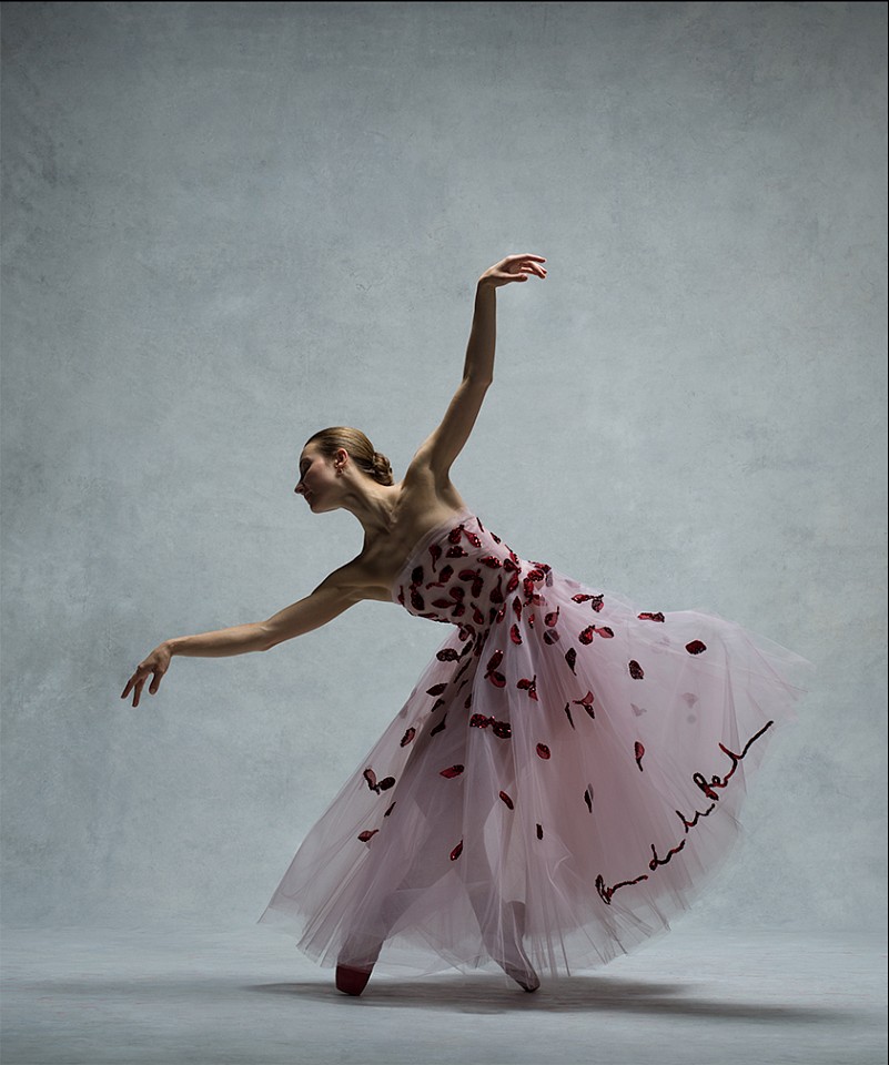 Ken Browar &amp; Deborah Ory, Christine Shevchenko 
Dye sublimation print on aluminum, 50 x 42 in.
Dress by Oscar de la Renta II