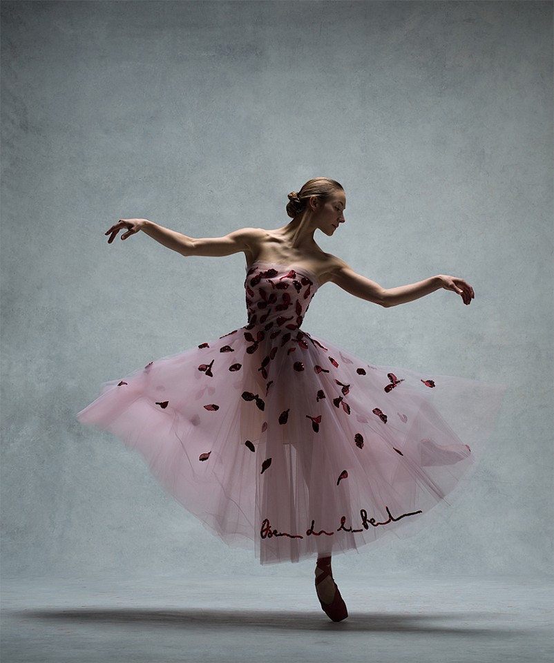 Ken Browar & Deborah Ory, Christine Shevchenko 
Dye sublimation print on aluminum, 50 x 42 in.
Dress by Oscar de la Renta