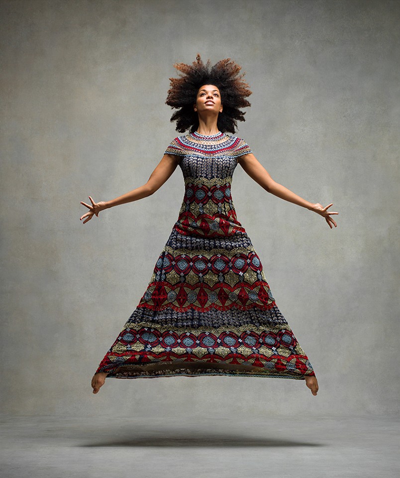 Ken Browar & Deborah Ory, Fana Tesfagiorgis
Archival pigment print on fiber paper, 24 x 20 in.
Alvin Ailey American Dance Theater, dress by Naeem Khan