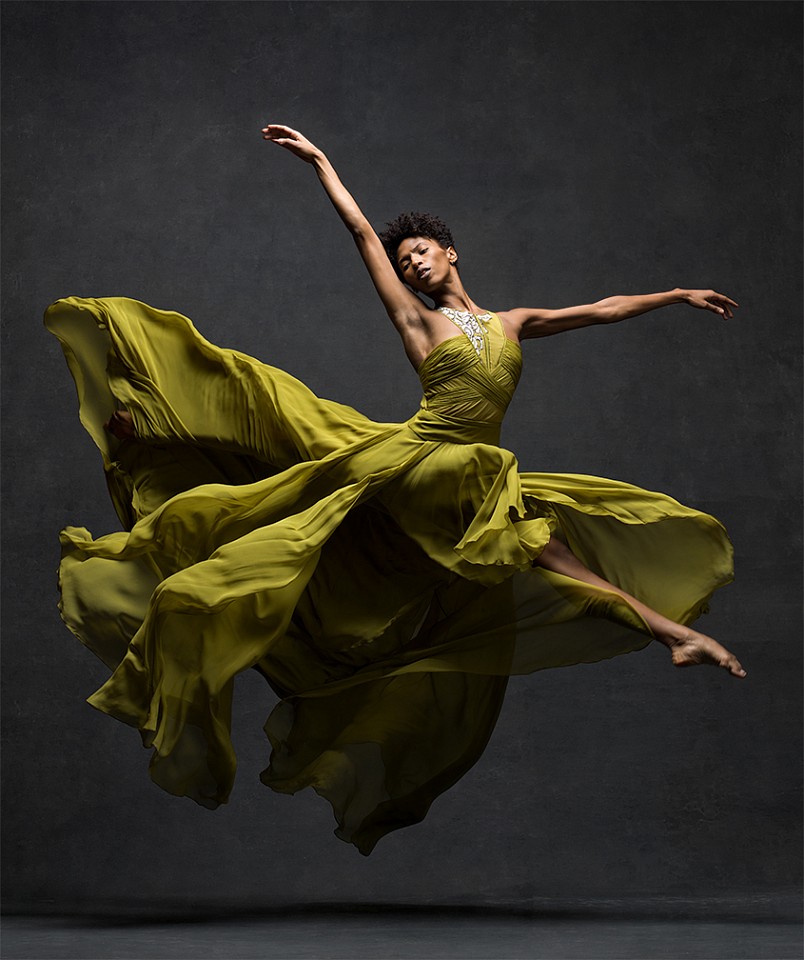 Ken Browar & Deborah Ory, Jacqueline Green
Archival pigment print on fiber paper, 24 x 20 in.
Alvin Ailey American Dance Theater, dress by J Mendel