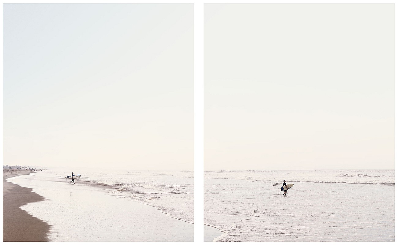 Jonathan Smith, Surfers-Morning Light (Santa Monica)
Chromogenic print, 40x64",  50x80", 70x114"