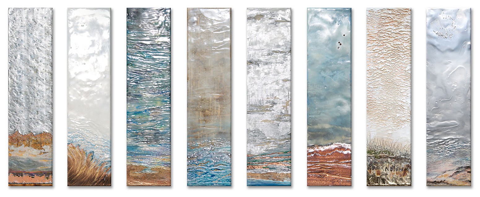 Robin Luciano Beaty, Lacuna No. 4
Encaustic & mixed media on panel, 24 x 62 in.