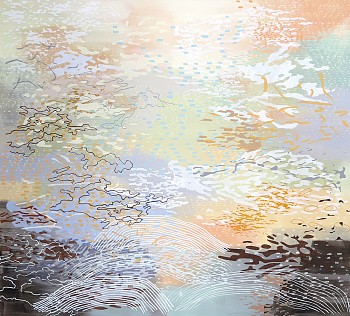 Work:&nbsp;Bloom Diary (Sold) 54 x 60 in.