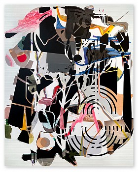 Aaron Wexler -&nbsp;Writing Lines 60 x 48 in.