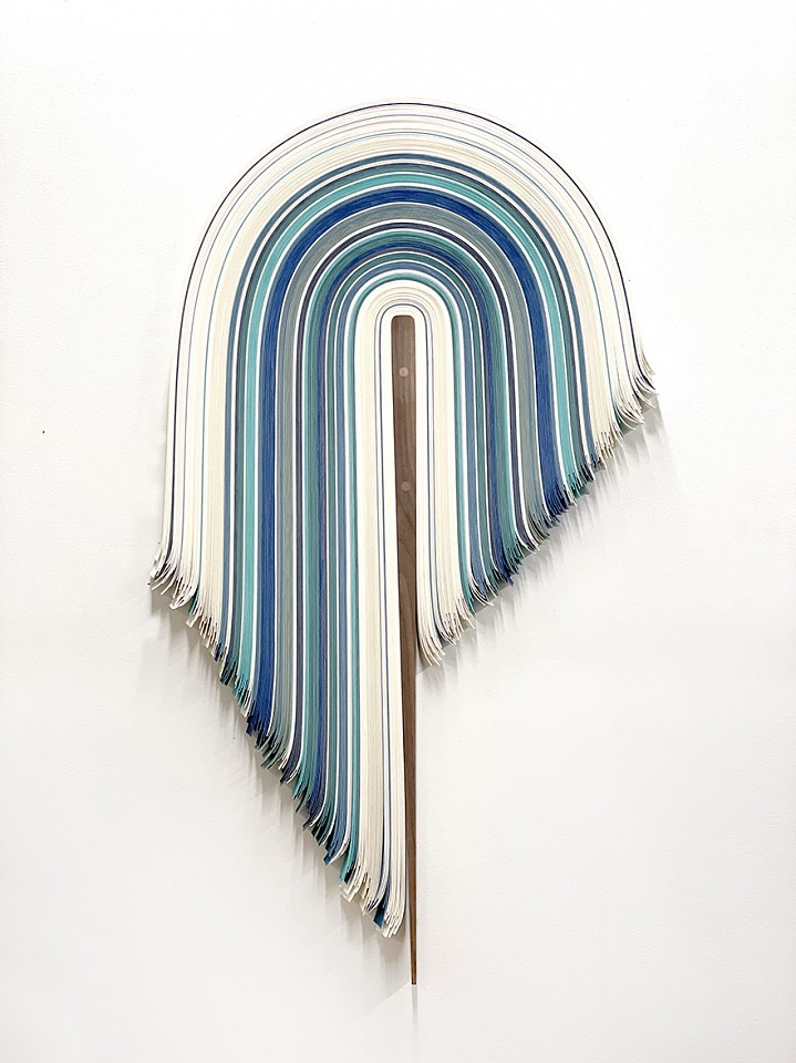 Derrick Velasquez, Untitled 375 (Sold)
Marine vinyl and wood, 47 x 27 x 1 in.