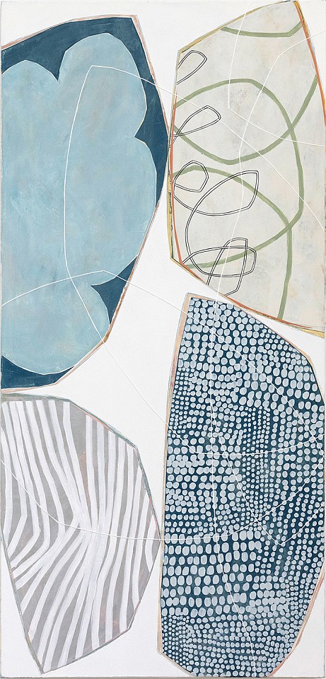 Karine Leger, In conversation #2 (Sold)
Acrylic & mixed media on canvas, 50 x 24 in.