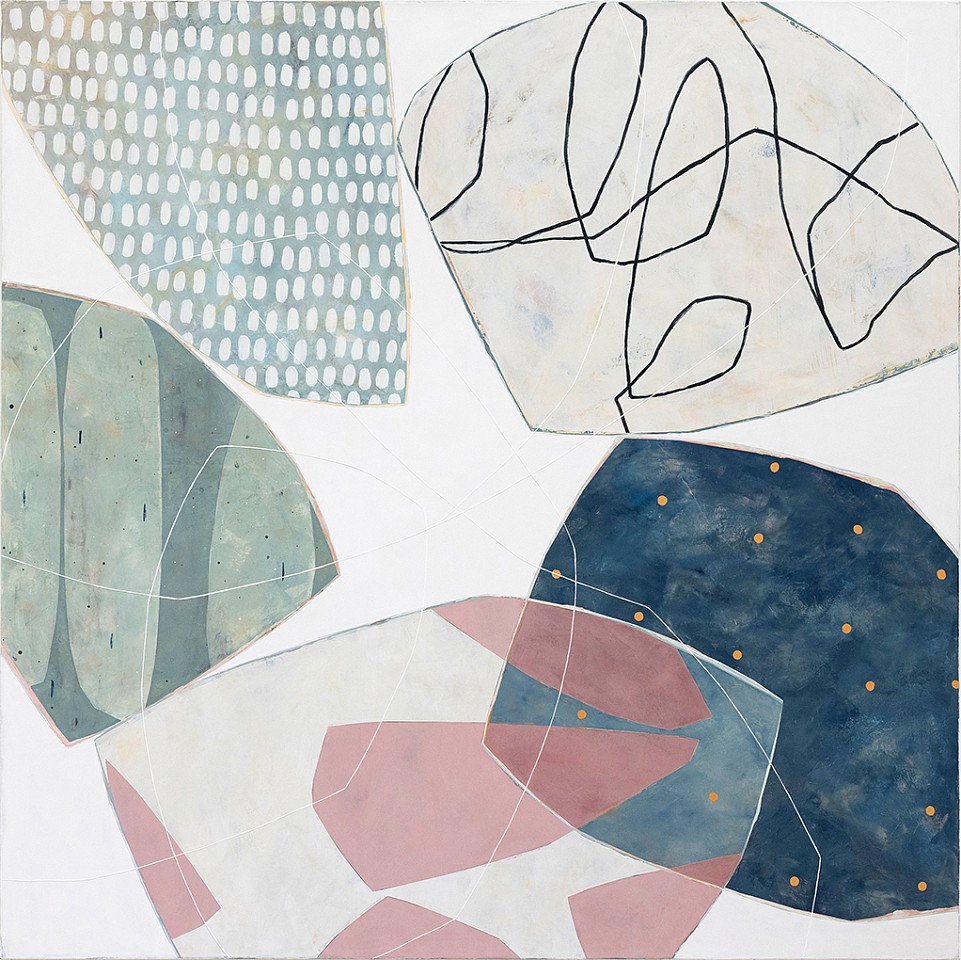 Karine Leger, Loop III
Acrylic & mixed media on canvas, 60 x 60 in.