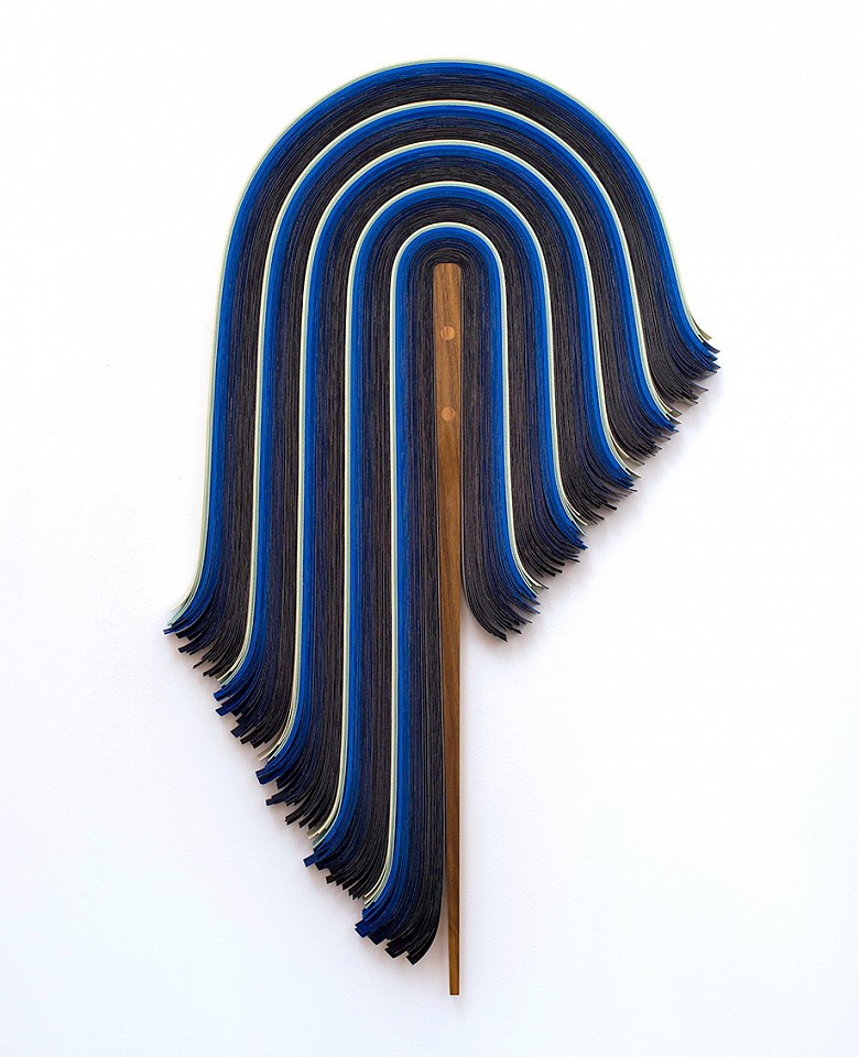 Derrick Velasquez, Untitled 414 (Sold)
Vinyl and walnut, 35 x 21 in.