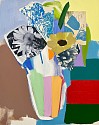 Emily Filler, Small Bouquet (sorbet vase)
Mixed media on canvas