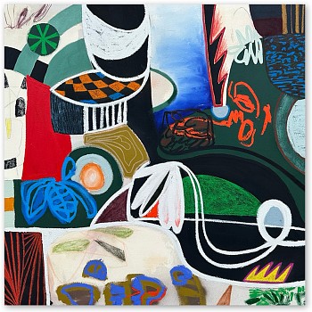 Thai Mainhard -&nbsp;Hold My Hand While I'm Driving (Sold) 48 x 48 in.