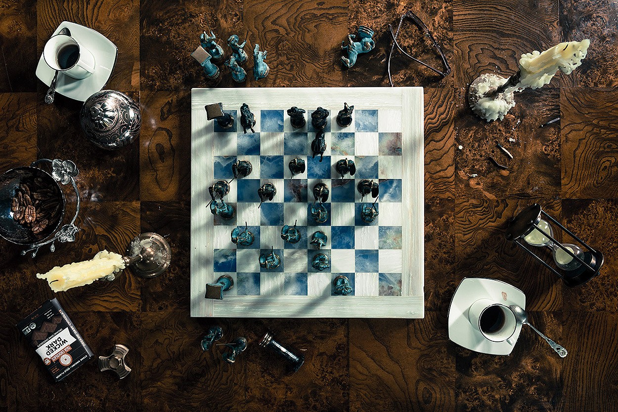 Christos Palios, Chess, Coffee and Chocolate
Archival pigment print, edition offered in 4 sizes