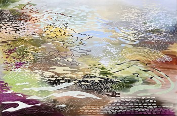 Laura Fayer -&nbsp;Autumm Logic (Sold) 40 x 60 in.