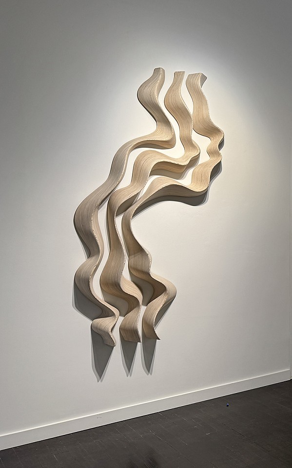 Daniel Mirchev, Hyper Zoom Series: Slow Water
Layered plywood, 79 x 43 x 7 in.