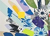 Emily Filler Vintage Bouquet red flower blue leaves detail 2.pg