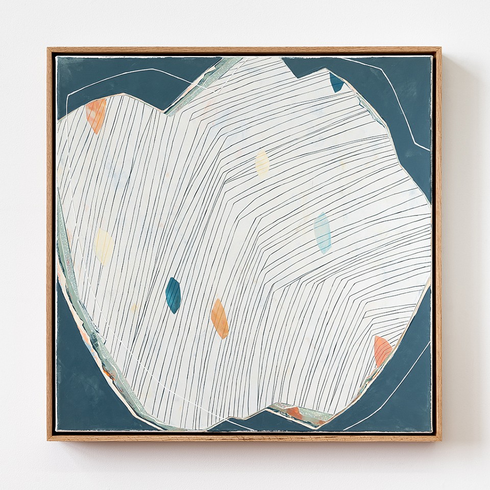 Karine Leger, Vue du Ciel No. 7
Acrylic on canvas, 25 1/4 x 25 1/4 in. framed