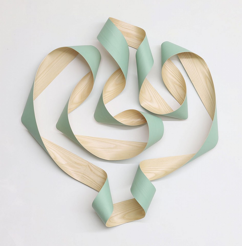 Jeremy Holmes, Untitled Green
Painted white ash, 53 x 50 in.