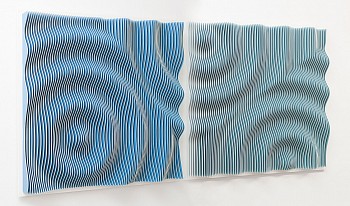 Anna Kruhelska -&nbsp;Parallel Perspectives 21 & 22 35 1/2 x 71 in.