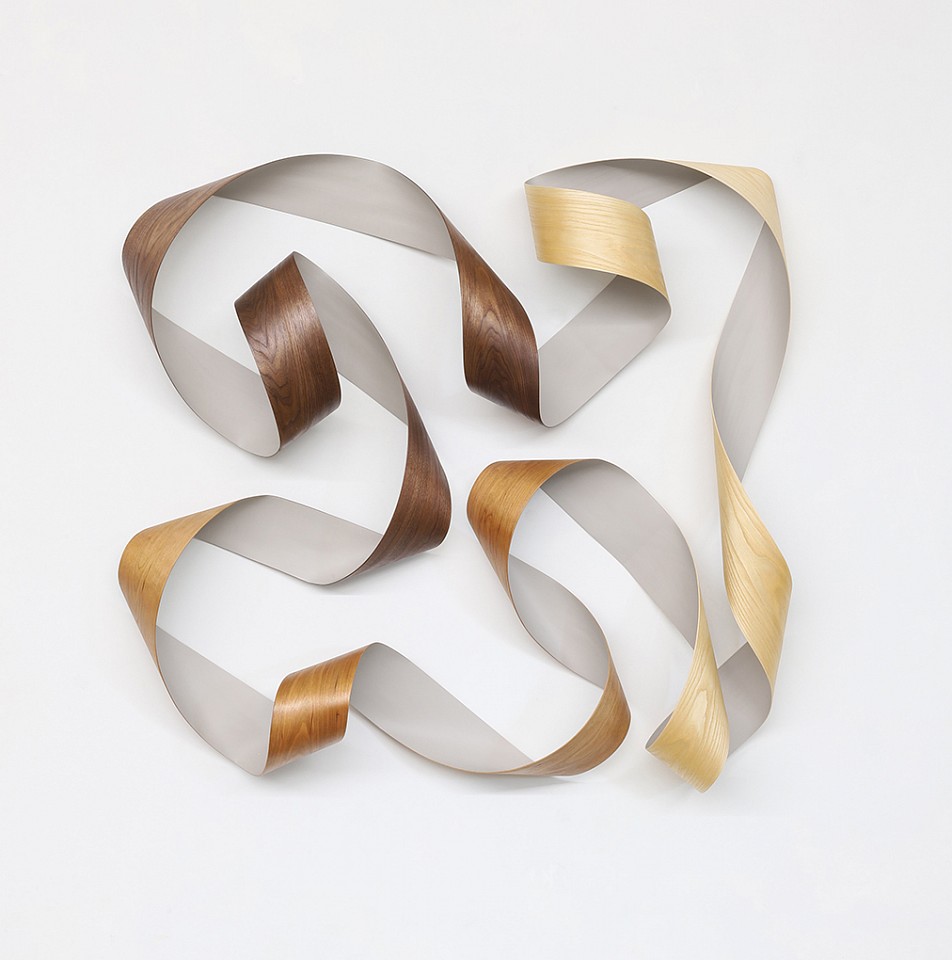 Jeremy Holmes, Three Woods No. 2
Painted & oiled walnut, cherry & white ash, 48 x 49 x 9 in.