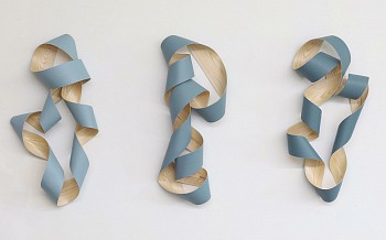 Jeremy Holmes -&nbsp;Three Portraits (L) 46 &frac14; x 24 x 10&rdquo;, (C) 45 x 18 x 10", (R) 45 x 23 x 10"
